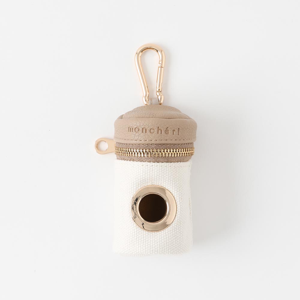 mon cheri poop bag holder - beige