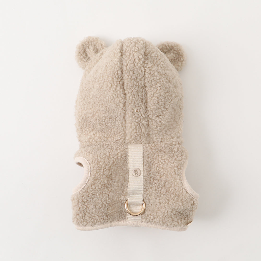 hoody fleece harness - beige