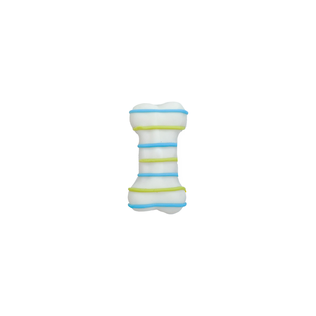 3" yogurt dipped bone cookies - striped