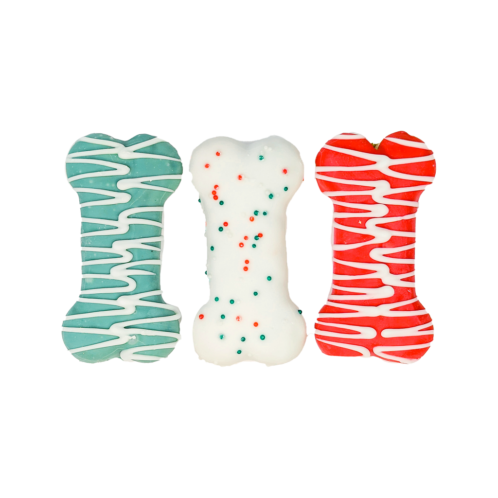 holiday dipped bone cookie