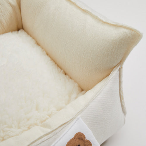heritage organic boom bed - cream