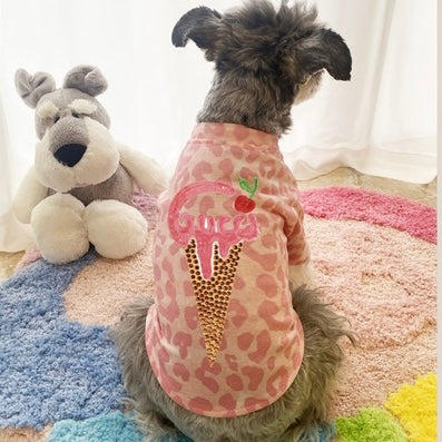 ice cream cheetah shirt