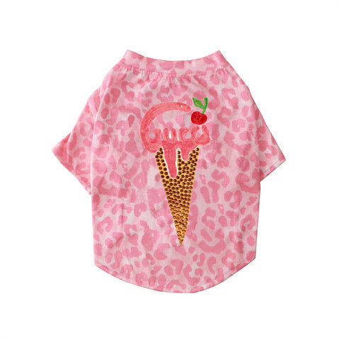 ice cream cheetah shirt