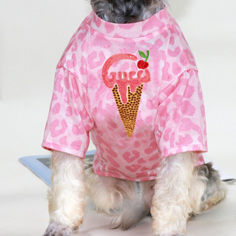 ice cream cheetah shirt
