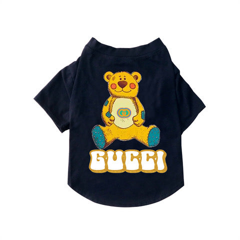 grucci teddy bear black tee