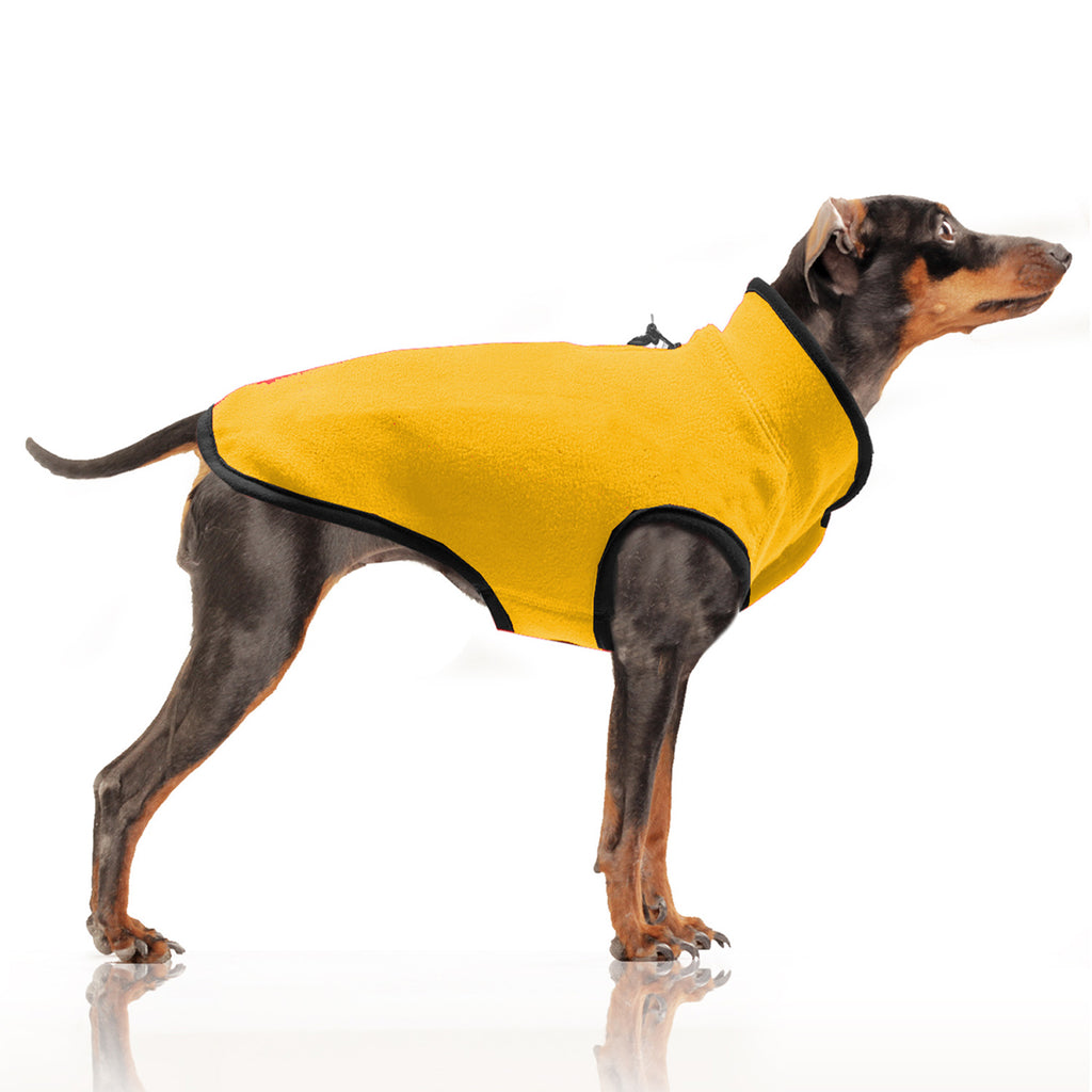 trekker fleece jacket - yellow