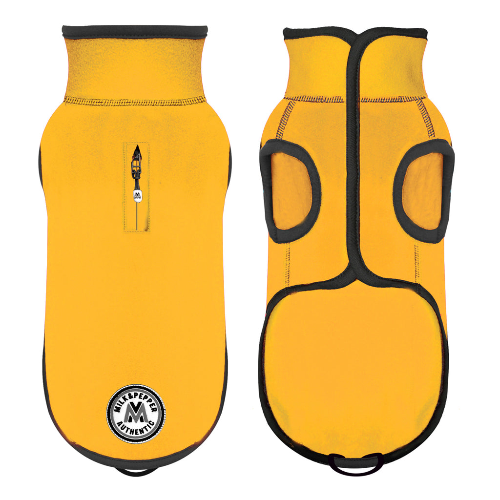 trekker fleece jacket - yellow