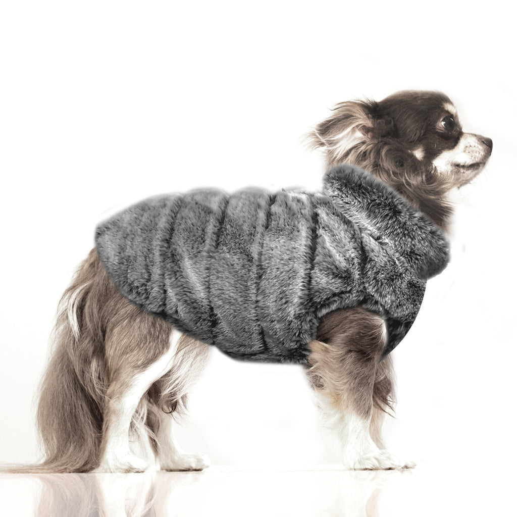 victor reversible down/fur jacket (small sizes only)