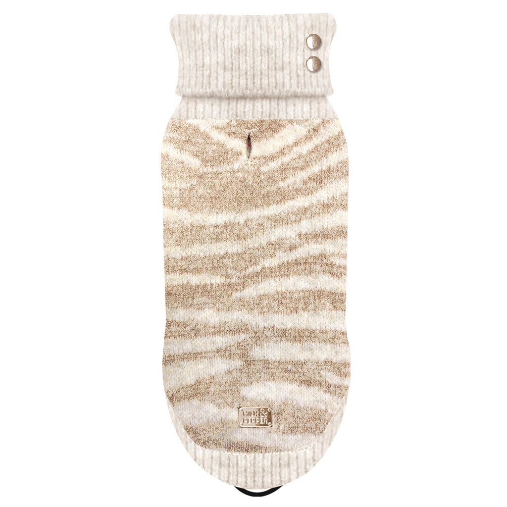 amalia gold print sweater