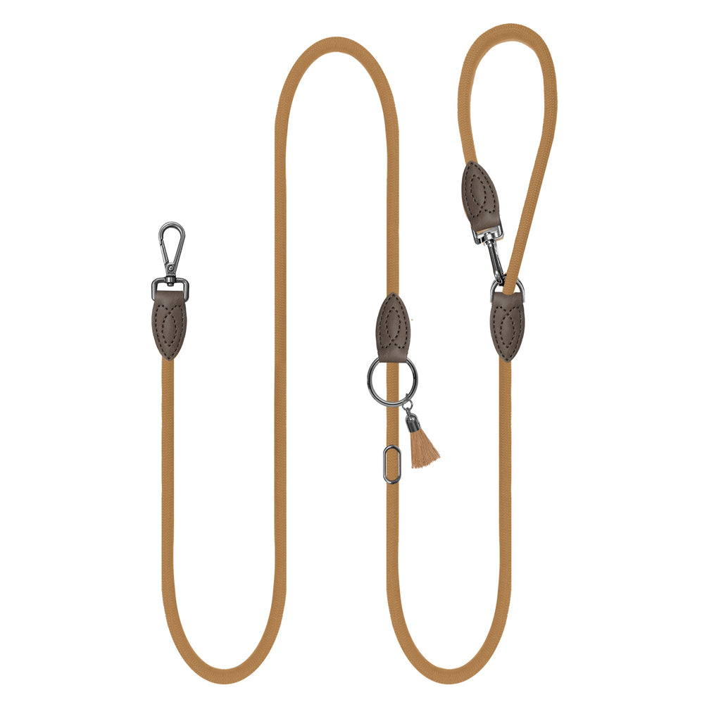 kaya adjustable leash - camel