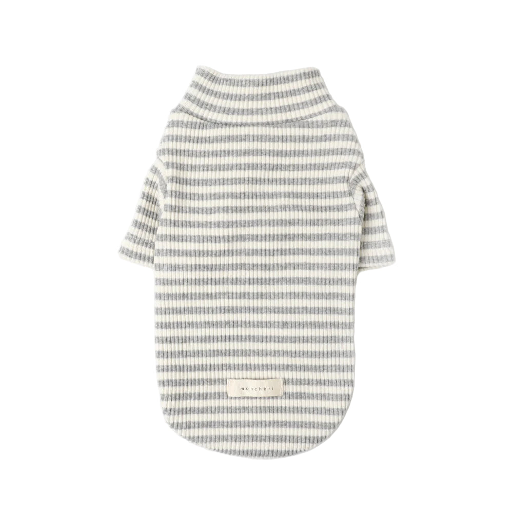Striped pet shirt on a white background