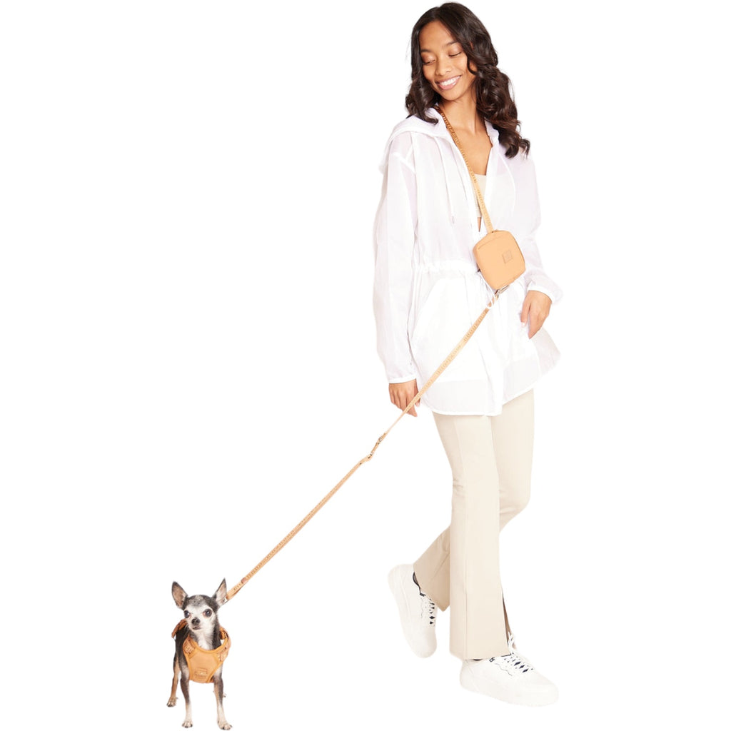 mini go with ease hands-free leash - camel