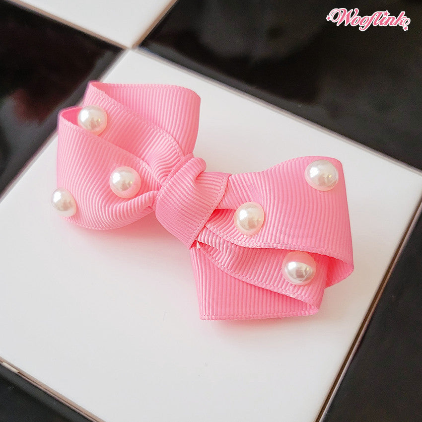 hey gorgeous hair bow - pink