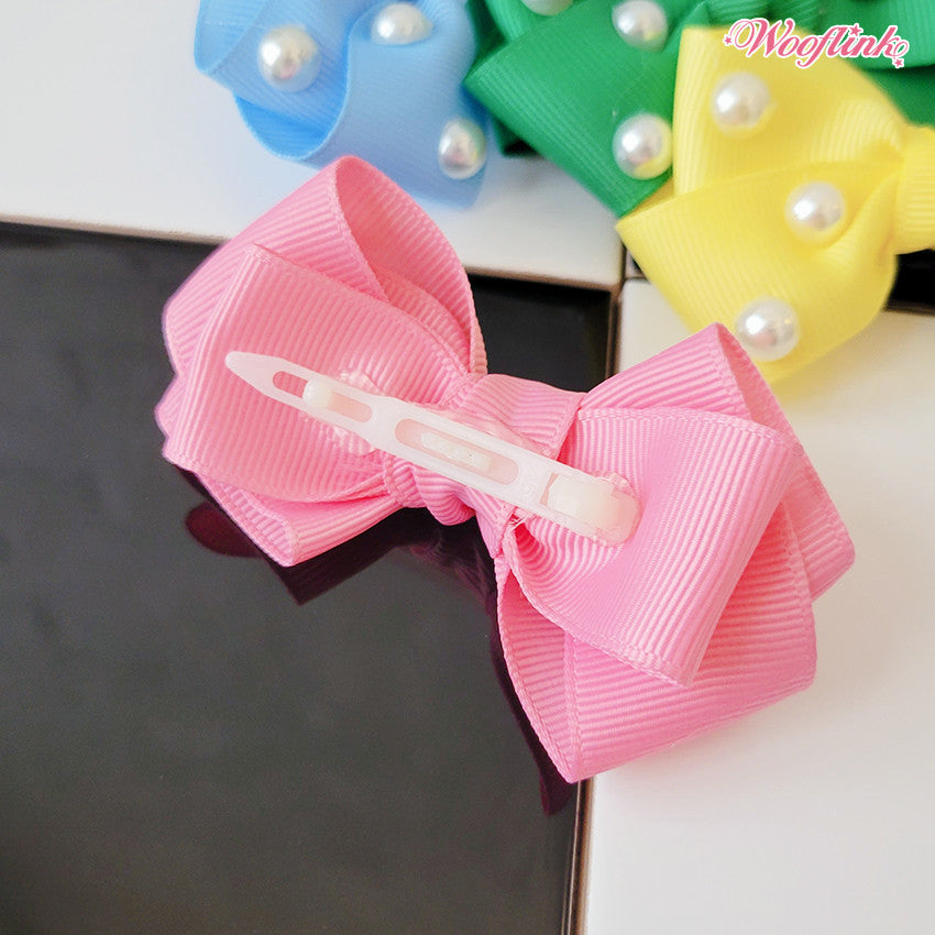 hey gorgeous hair bow - pink