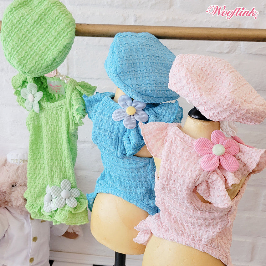 cotton candy summer dress - green