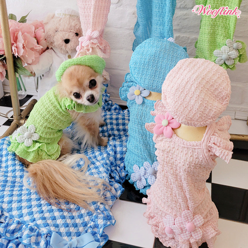 cotton candy summer dress - green