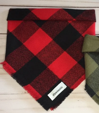 red buffalo plaid bandana
