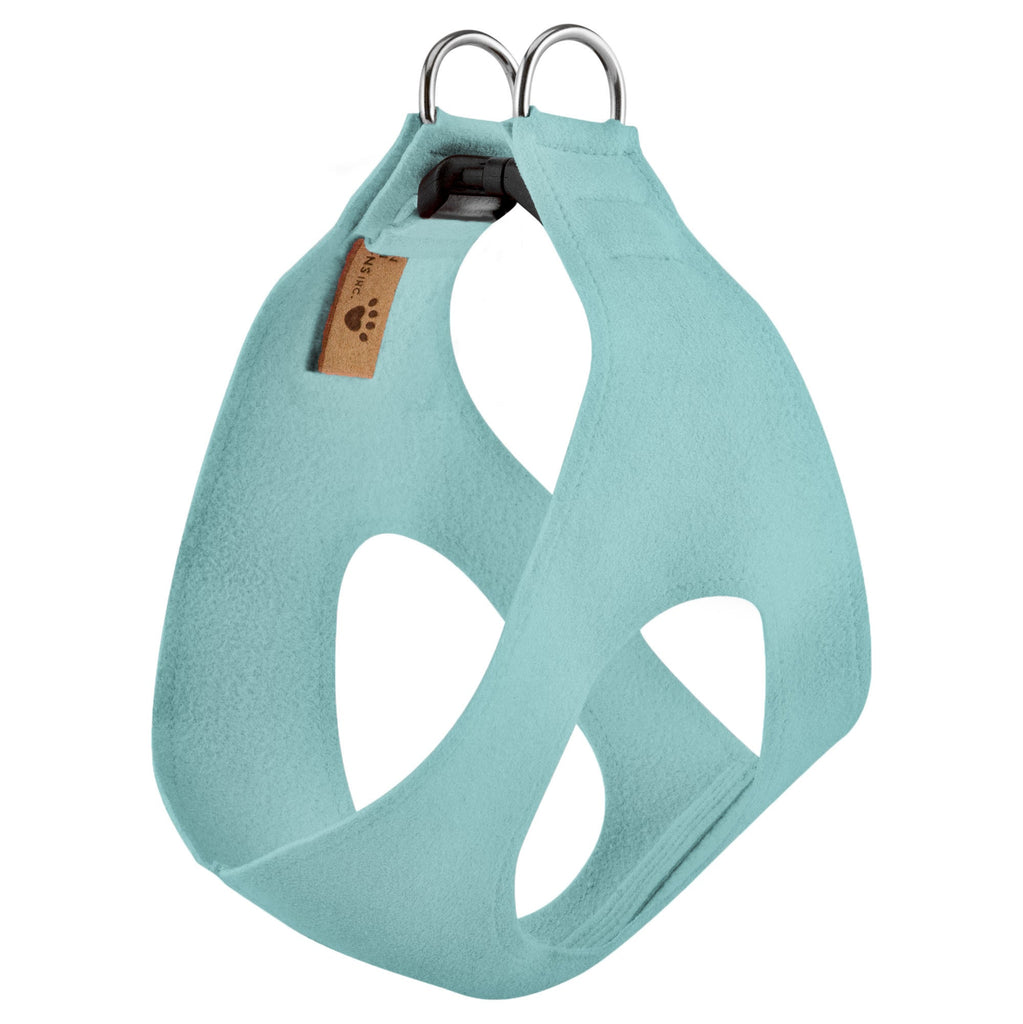 ultra-suede step in harness - tiffi blue