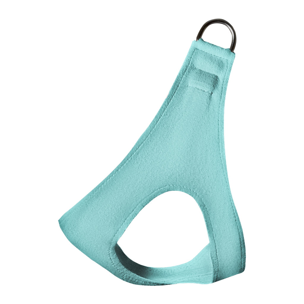 ultra-suede step in harness - tiffi blue