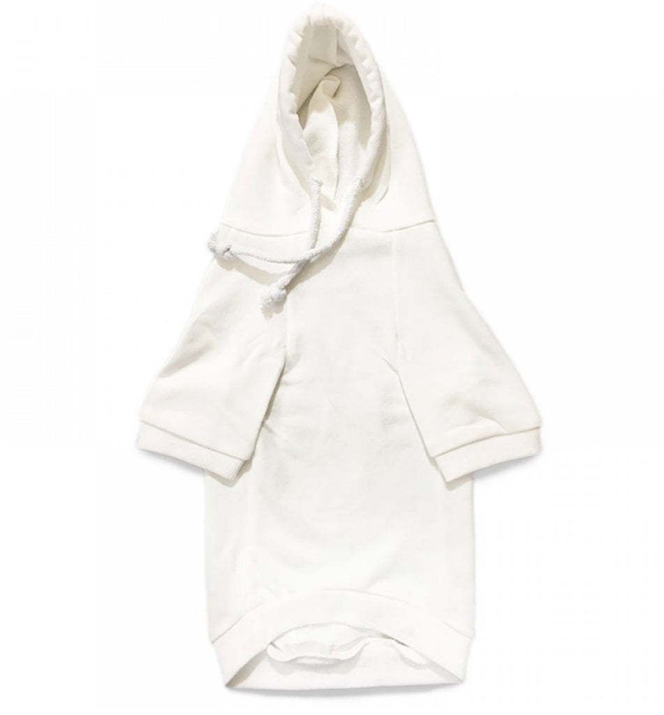 White hoodie on a white background