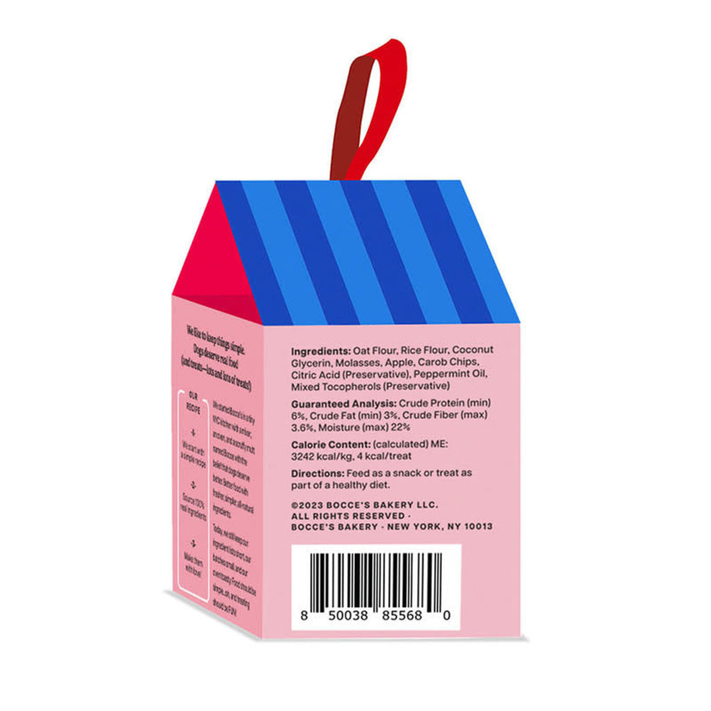 peppermint bark ornament treat (2 oz)