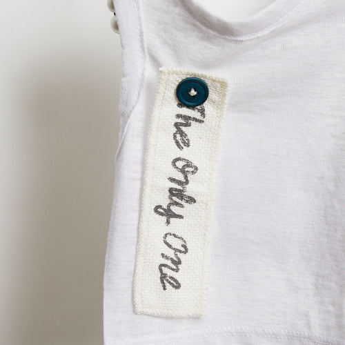 "the only one" linen sleeveless shirt