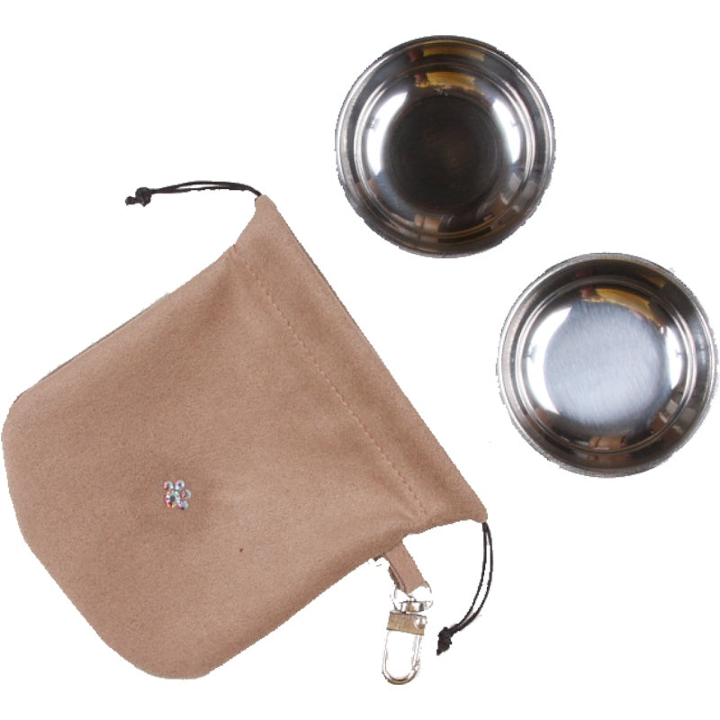 crystal paw travel pouch - fawn