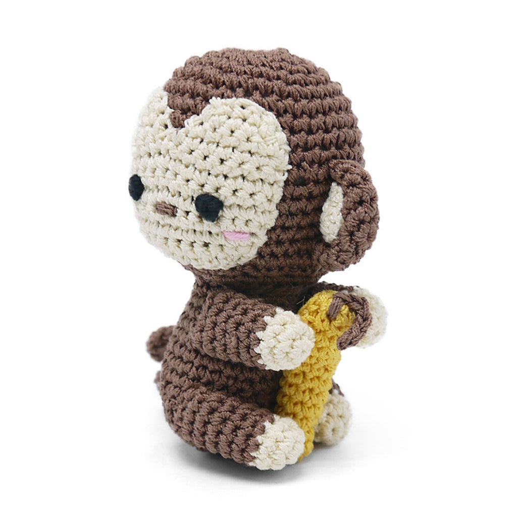 monkey knit toy