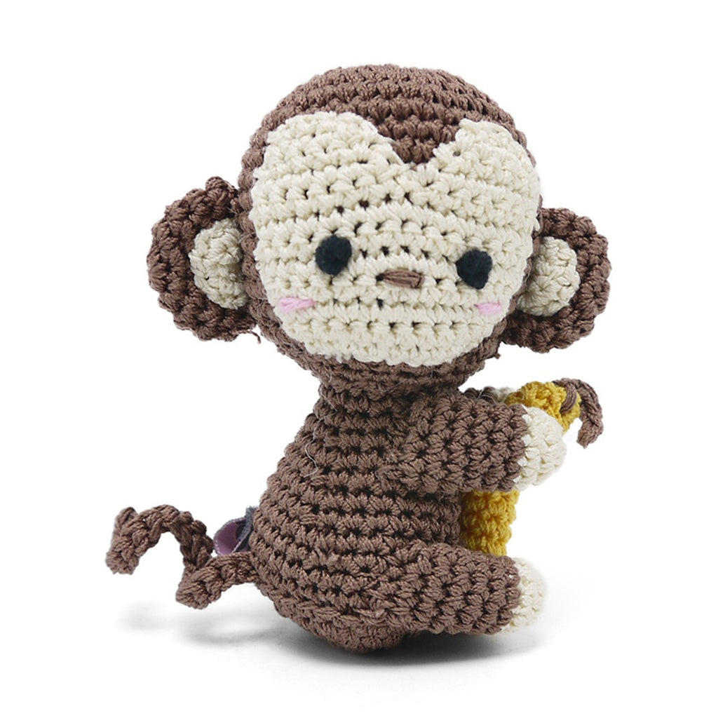 monkey knit toy