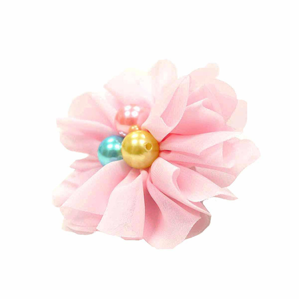easybow pink flower with bobbles