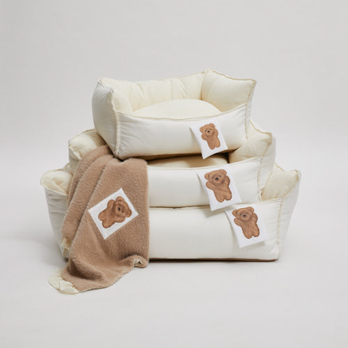 heritage organic boom bed - cream