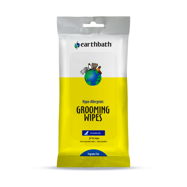 earthbath hypo-allergenic grooming wipes - 30 count