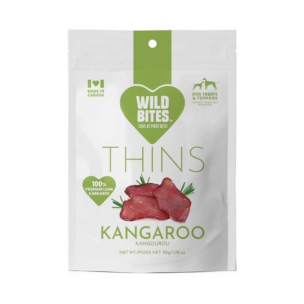 wild bites - kangaroo thins (50g)