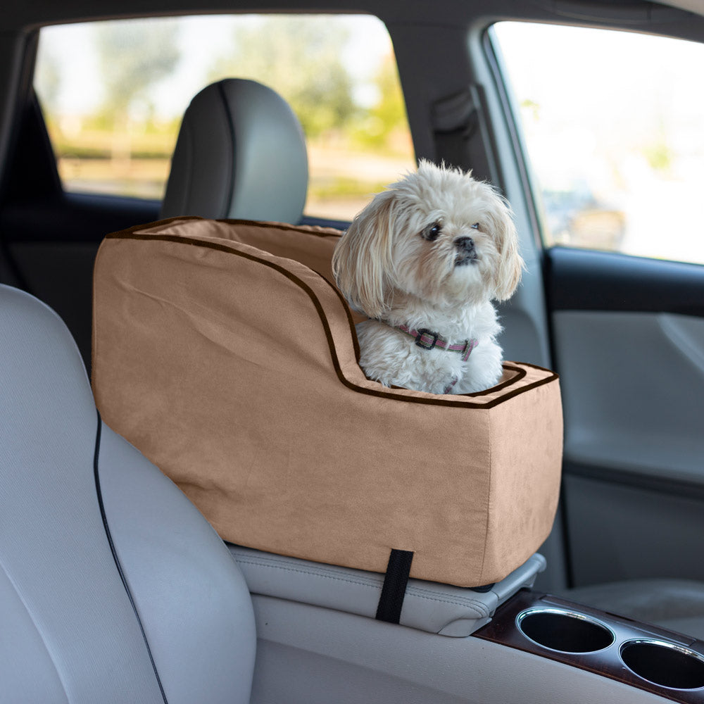 luxury console car seat - buckskin beige (large)
