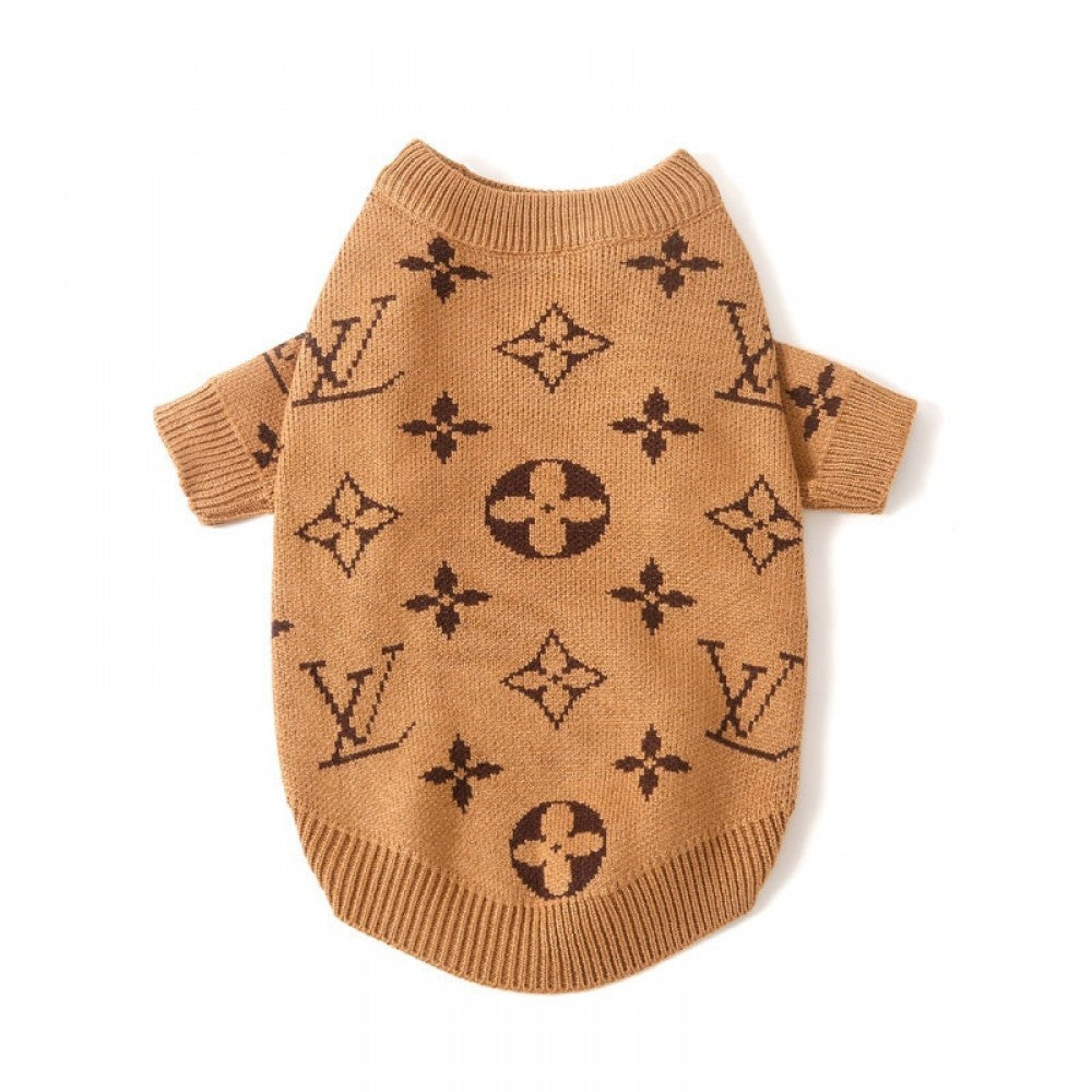 lv sweater brown 2xl left! - Main Image