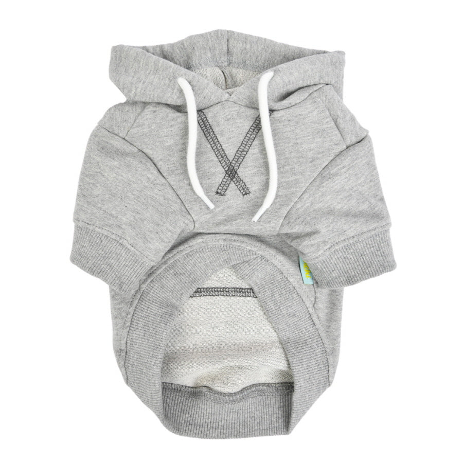 simple olchi cotton hoody - grey
