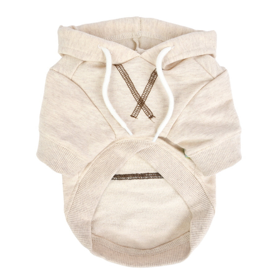 simple olchi cotton hoody - beige