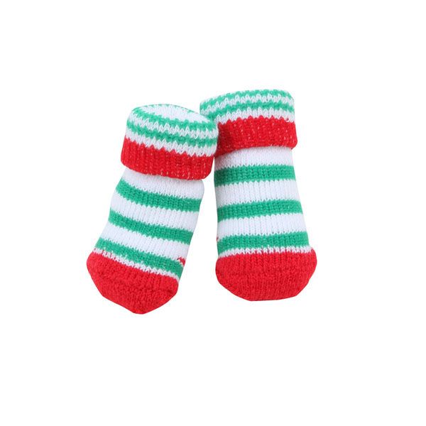 grinch socks - red