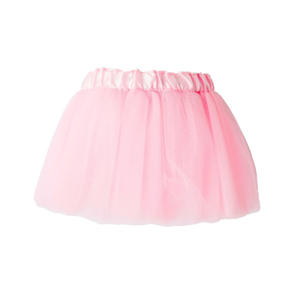 Pink tutu skirt on a white background