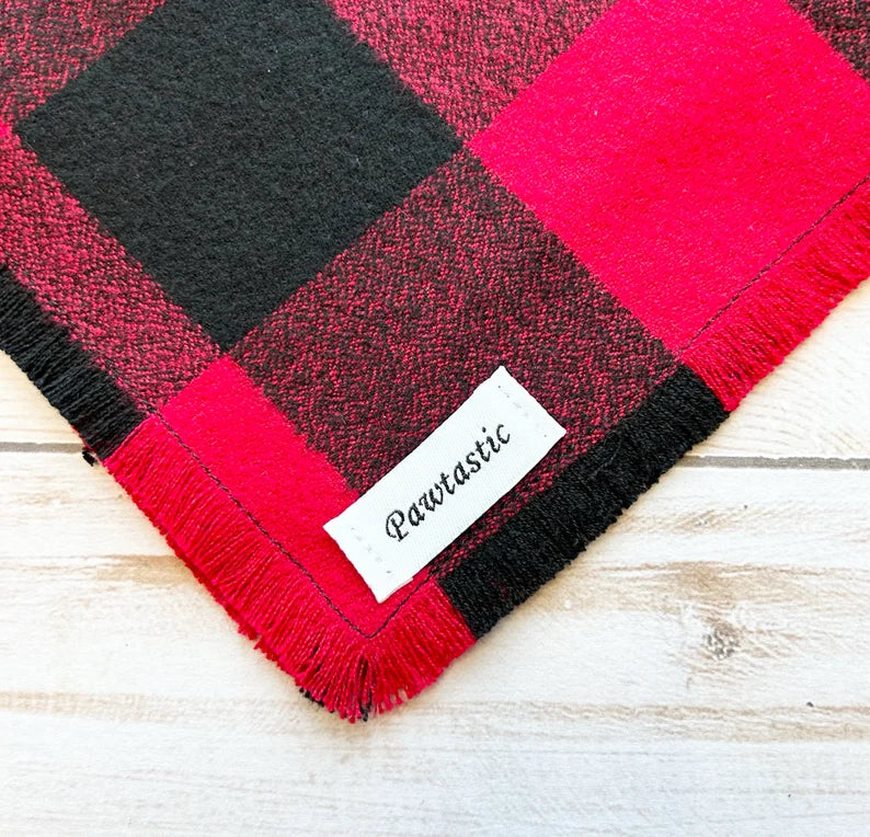 red buffalo plaid bandana