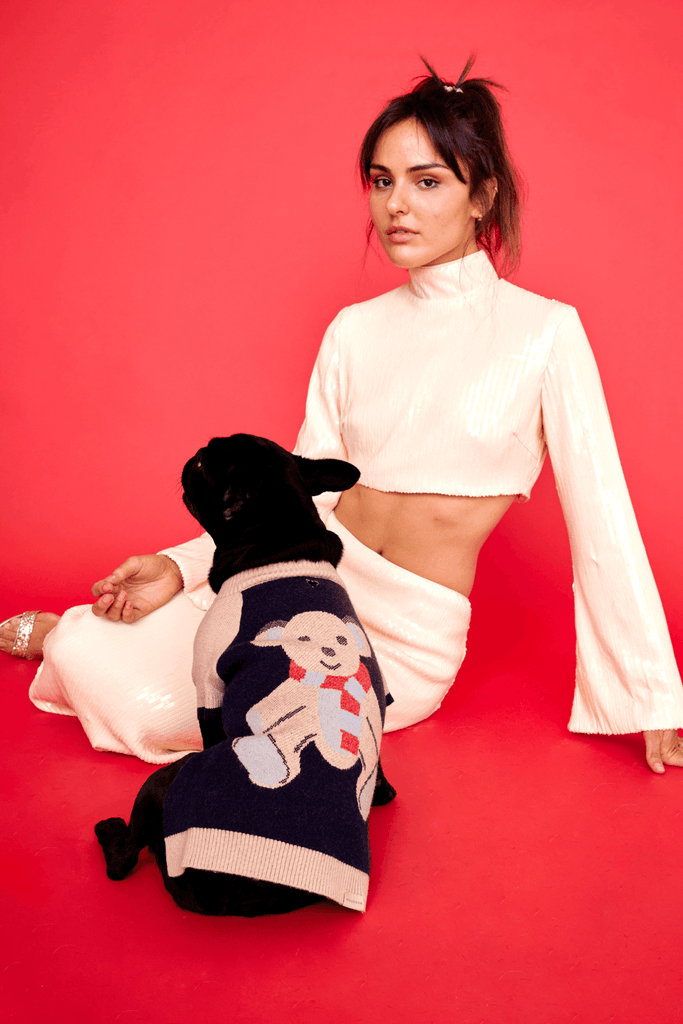 teddy raglan jumper