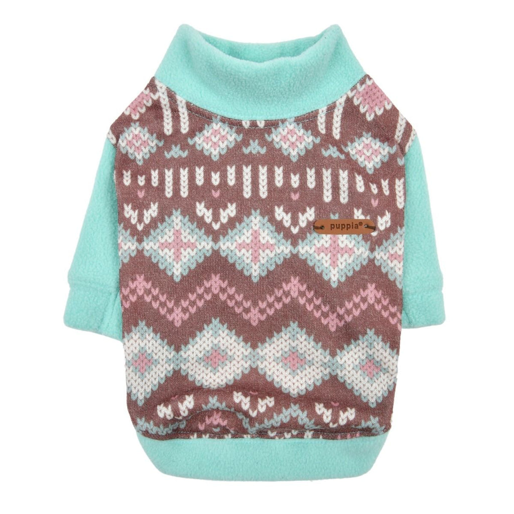 andri winter mockneck fleece - blue/grey - last one!