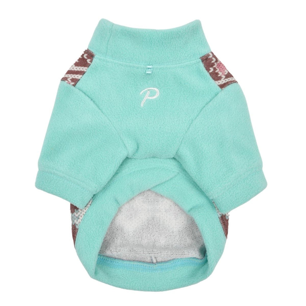 andri winter mockneck fleece - blue/grey - last one!