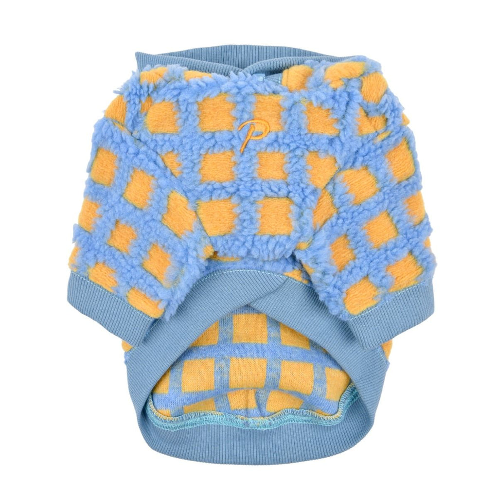 stefan fluffy waffle sweater - blue