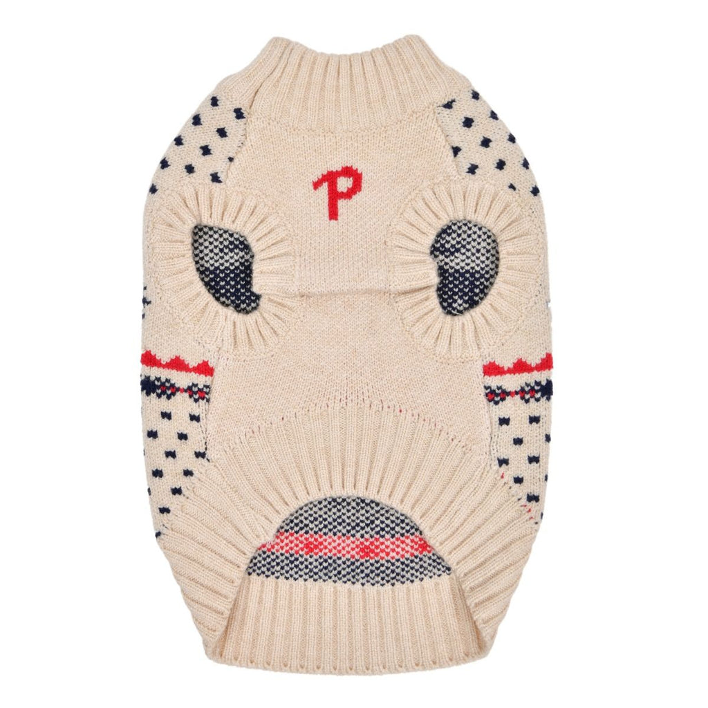 dyani knit reindeer sweater - beige