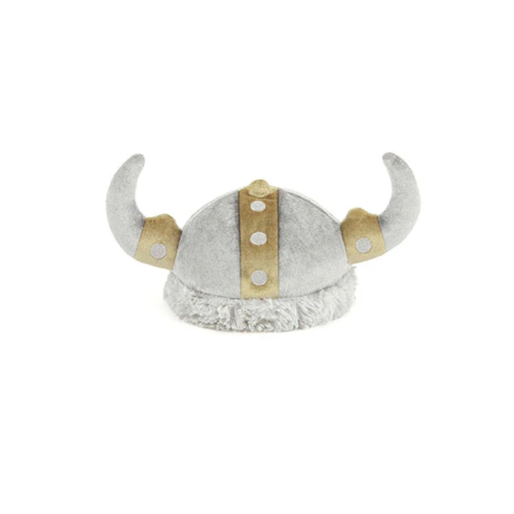 Viking helmet with horns on a white background
