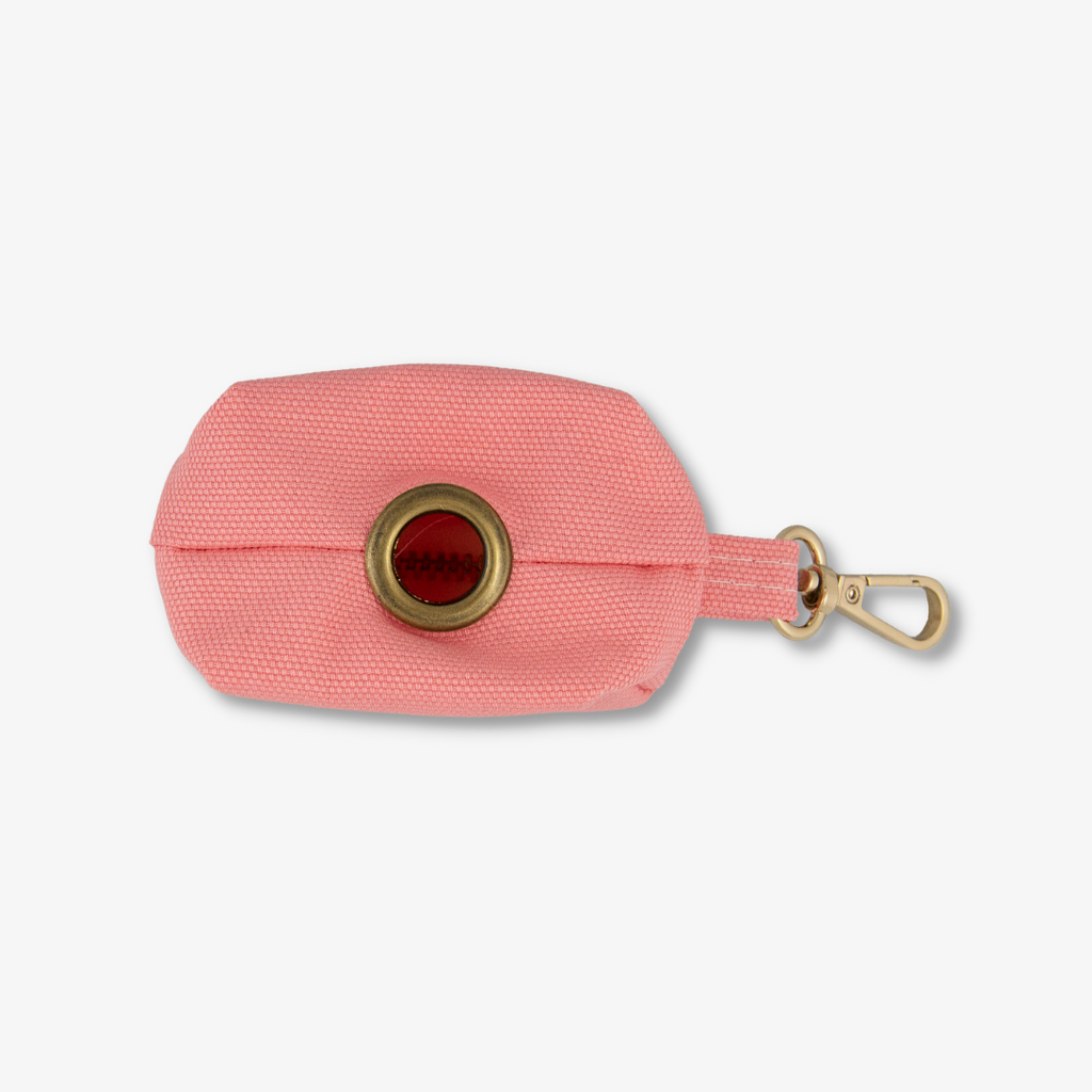 canvas waster bag holder - pink