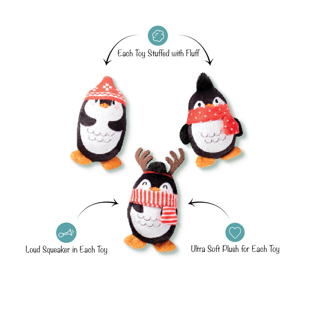 3 piece penguins toy set