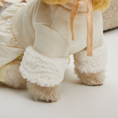 silk quilted dress