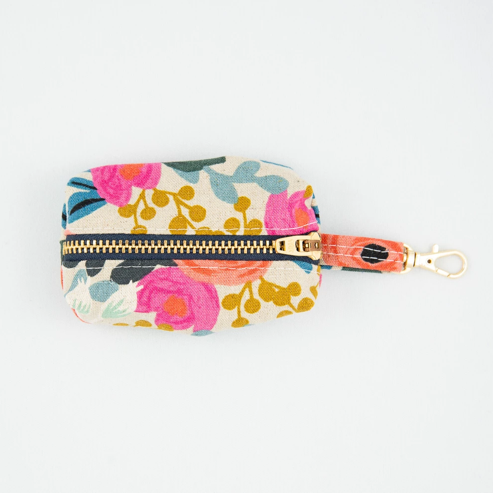 canvas waste bag holder - meadow